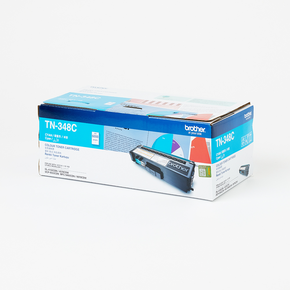 TN348C Cyan Toner Cartridge (6,000 pages)