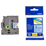 Genuine Brother 9mm Gloss TZ Black On Blue Labelling Tape