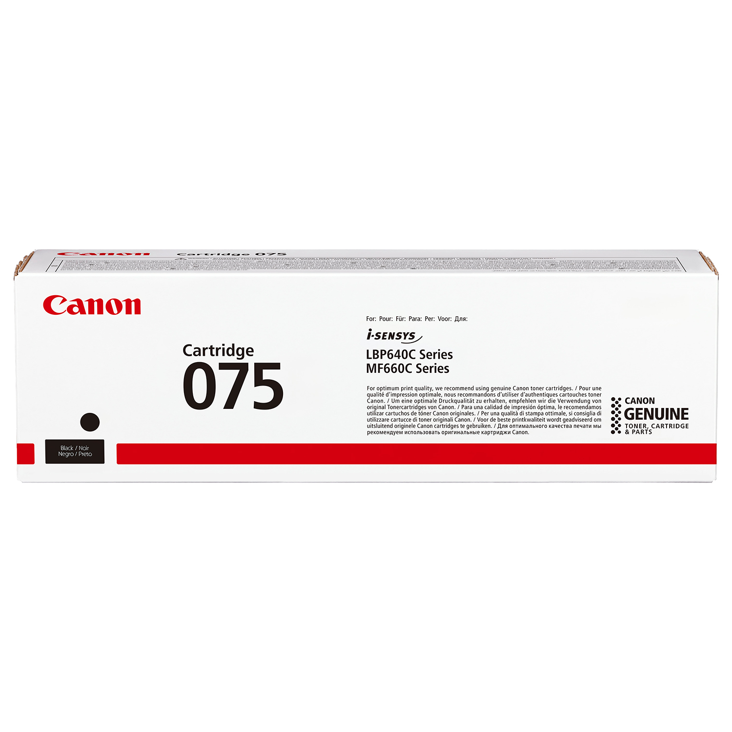 Canon 075 Black Toner Cartridge (1,400 Pages)