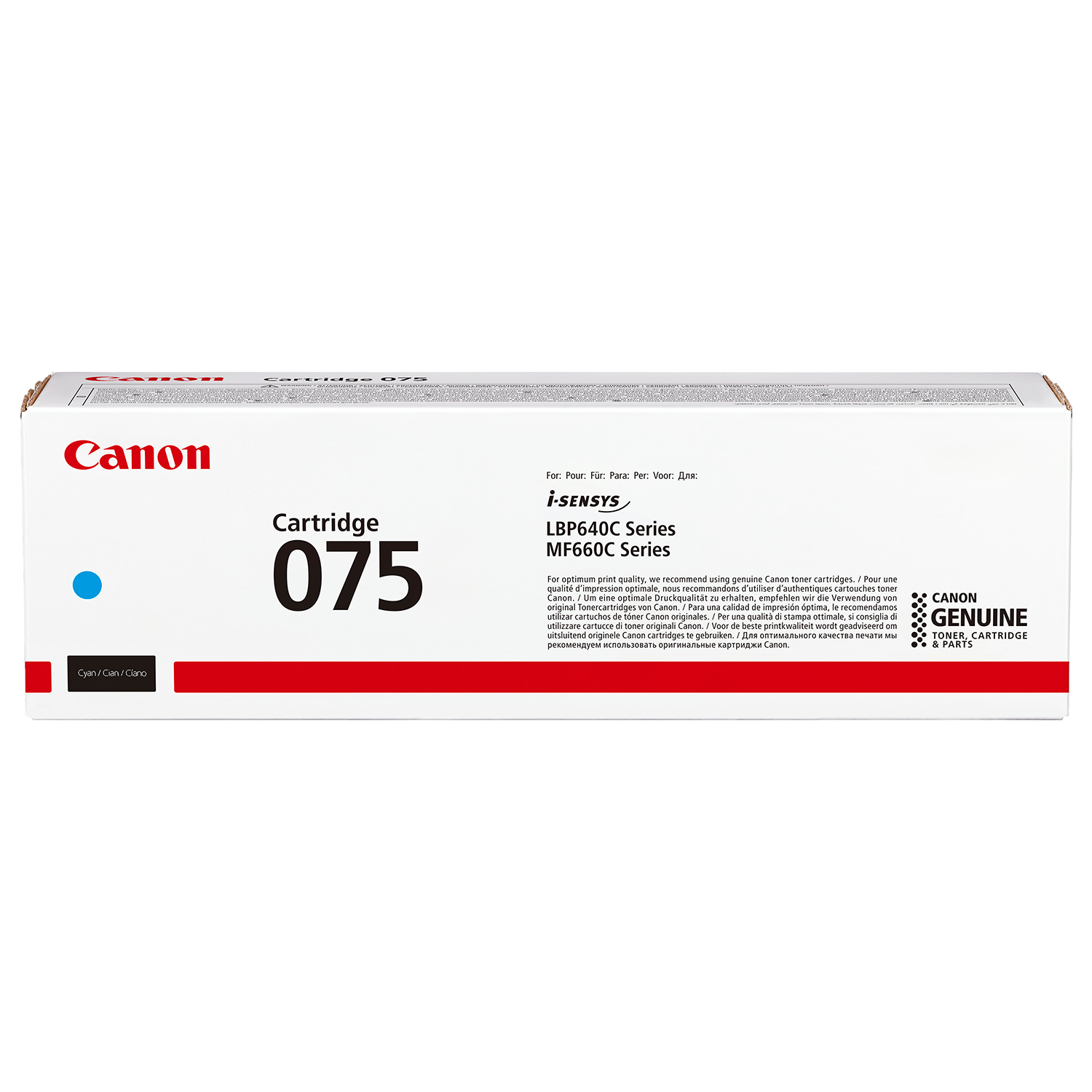 Canon 075 Cyan Toner Cartridge (1,300 Pages)