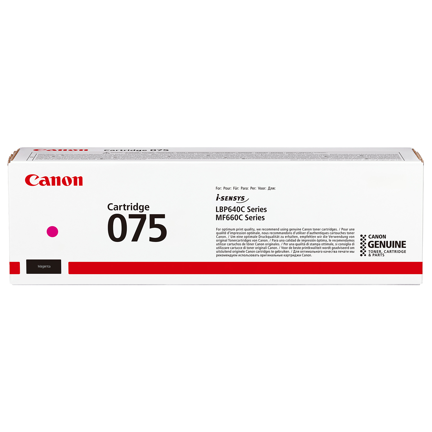 Canon 075 Magenta Toner Cartridge (1,300 Pages)