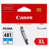 Canon CLI-481XLC  High Yield Cyan Ink Cartridge