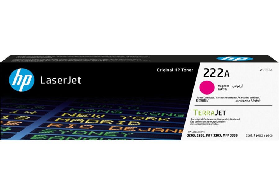 HP 222A Magenta LaserJet Toner Cartridge (1,200 pages)